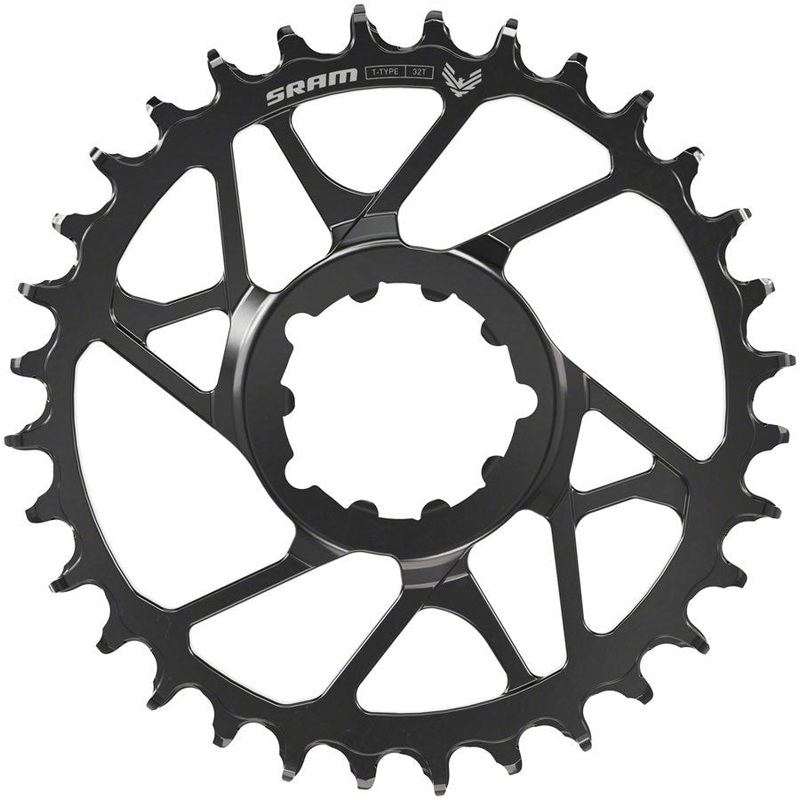 SRAM Eagle 70 T-Type Chainring – 34t – 12-Speed – 3-Bolt Direct Mount – 3mm Offset – Steel – Black