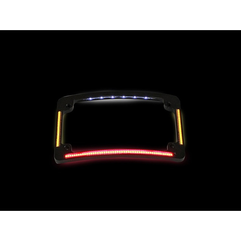 Curved Number Plate Frame ,LED All-in-One Signals.
