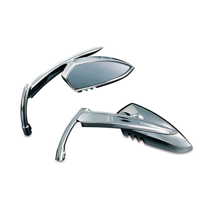 Scythe Mirrors with Classic Blade Stem – Chrome.