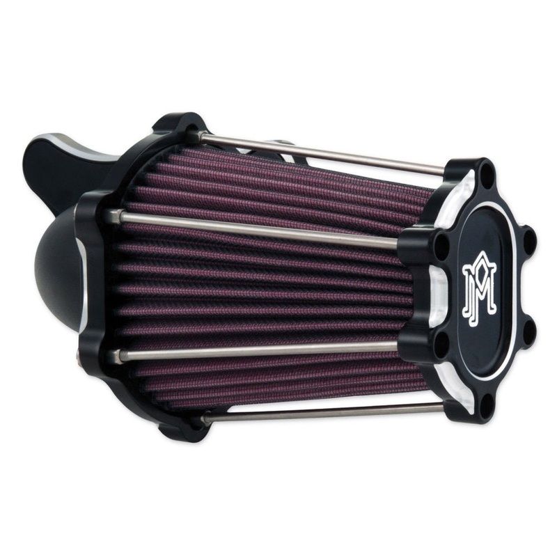 FastAir Air Cleaner Kit – Black Contrast Cut. Fits Big Twins 1993-2017 with CV Carb or Cable Operated Delphi EFI.