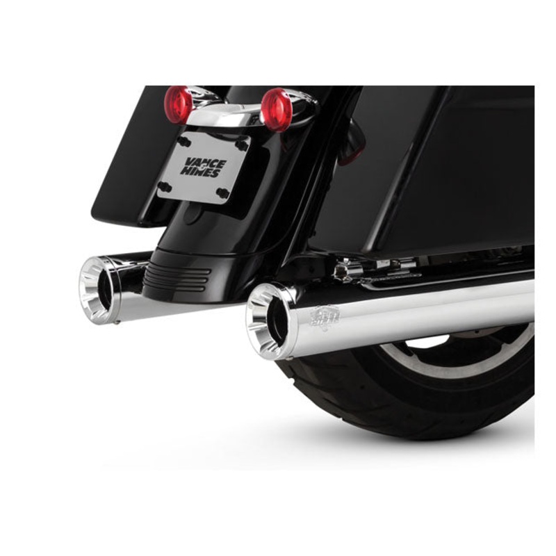 VANCE & HINES, 4″ ELIMINATOR 400 SLIP-ON MUFFLERS. CHROME