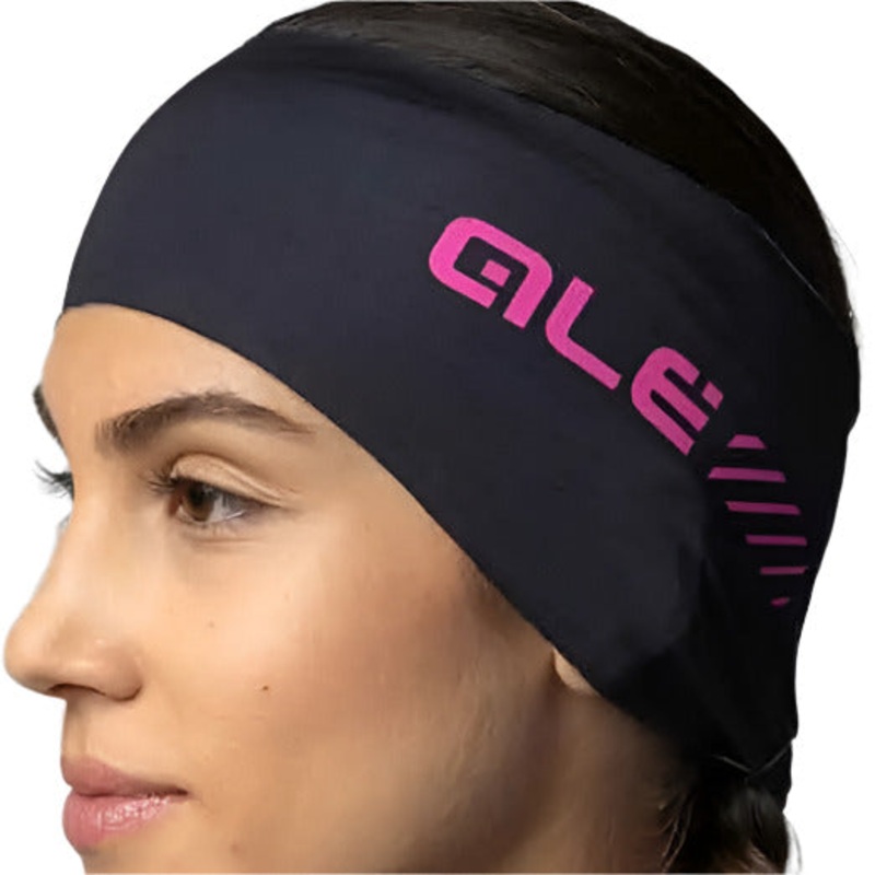 Ale Clothing Fondo Cycle Earband Black / Pink