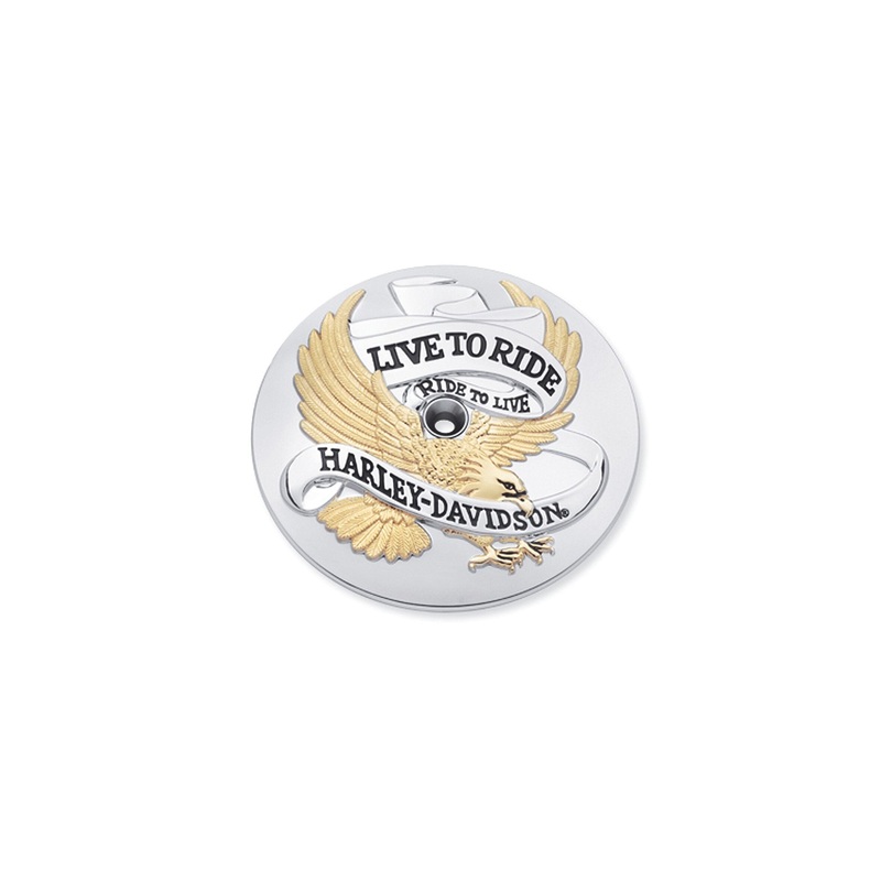 Harley Davidson 29328-99 Live To Ride Gold Air Cleaner Trim KIT TRIM,A/C,W/L 2 R LOGO,FLT