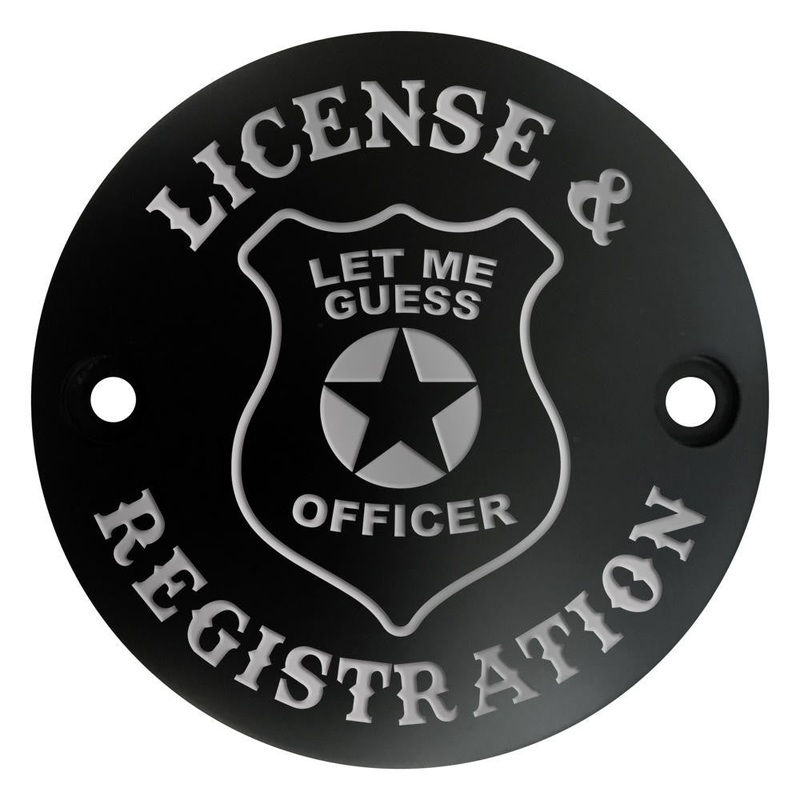 Harley Points Cover – License & Registration – Black