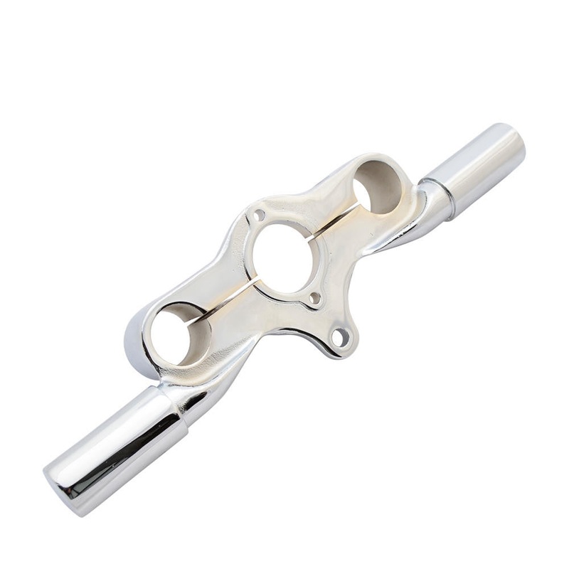 Inline Springer Top Clamp – Dog Bone Style – Chrome