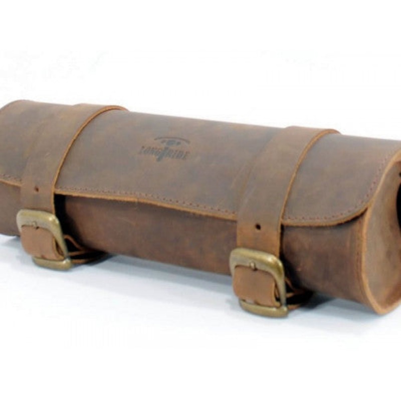 Longride Leather Tool Roll Bag Brown – 2.8 Liters