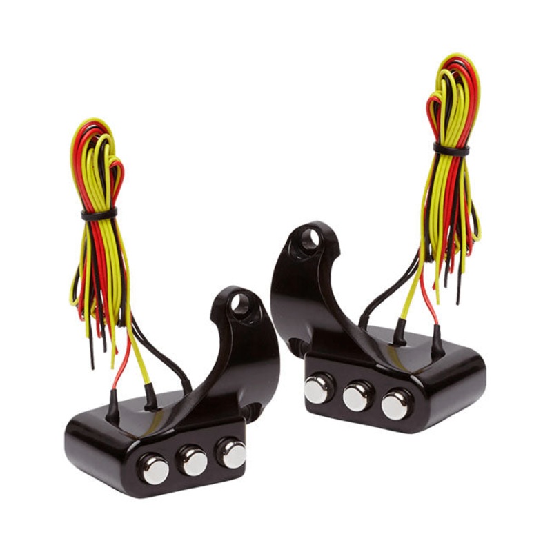 Vity”S Design 3 Button Switch Housing Left, Black