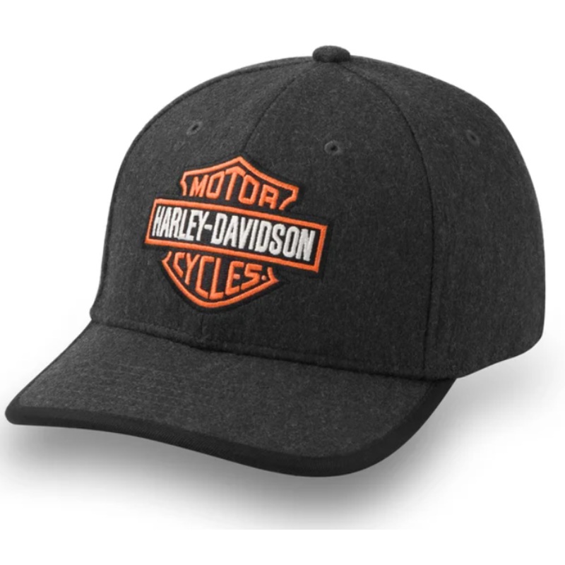 Genuine Harley-Davidson Bar & Shield Wool Strapback Cap 97619-25VM