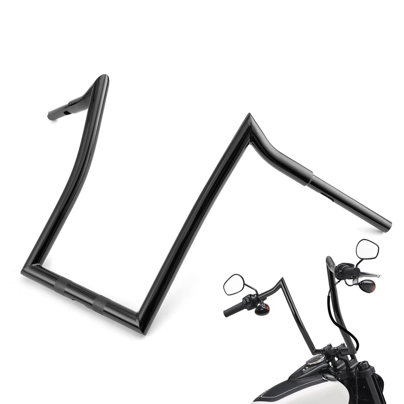 2018-2023 Harley Softail Fat Bob FXFB/S Breakout FXBR/S Gloss Black 1.25″ Clamp 15.5″ Rise APE Hanger Bar-Sharp Handlebar