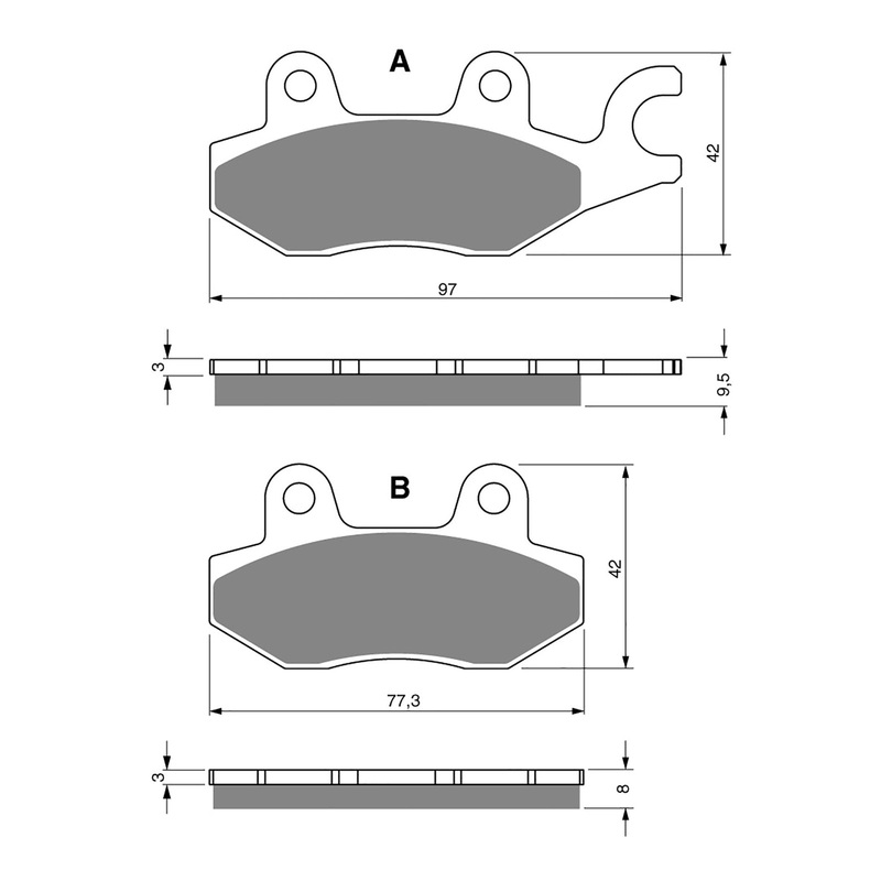 GOLDfren Brake Pads Sintered Sports GF088 – S3 ( PH203 )