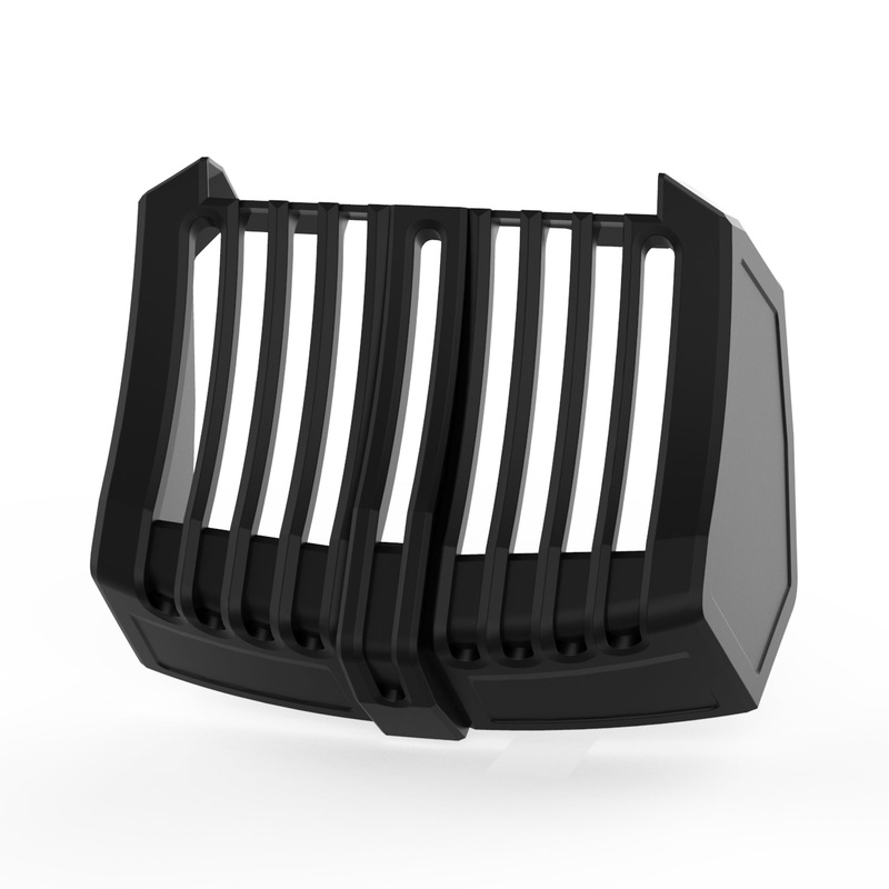 HR3 Black Denim Harley Oil Cooler Cover For Harley Touring 2017-2023