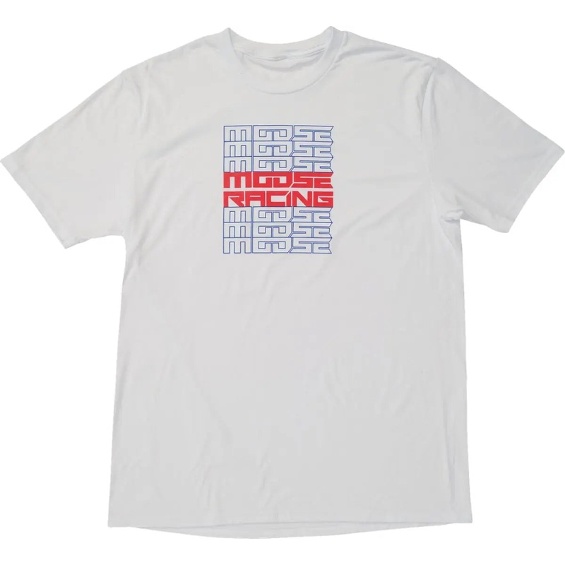 Moose Racing Recurrence Tee White White
