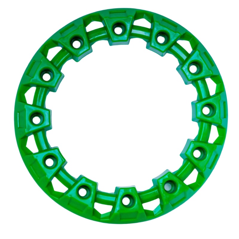 Rear Tire Rim Cover (Green) – 2 Seat Go Kart (Gas & EV)