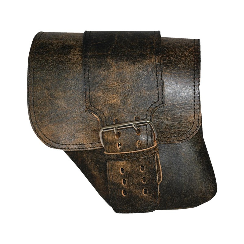 La Rosa Design Solo Wide Strap Right Swingarm Bag Rustic Brown