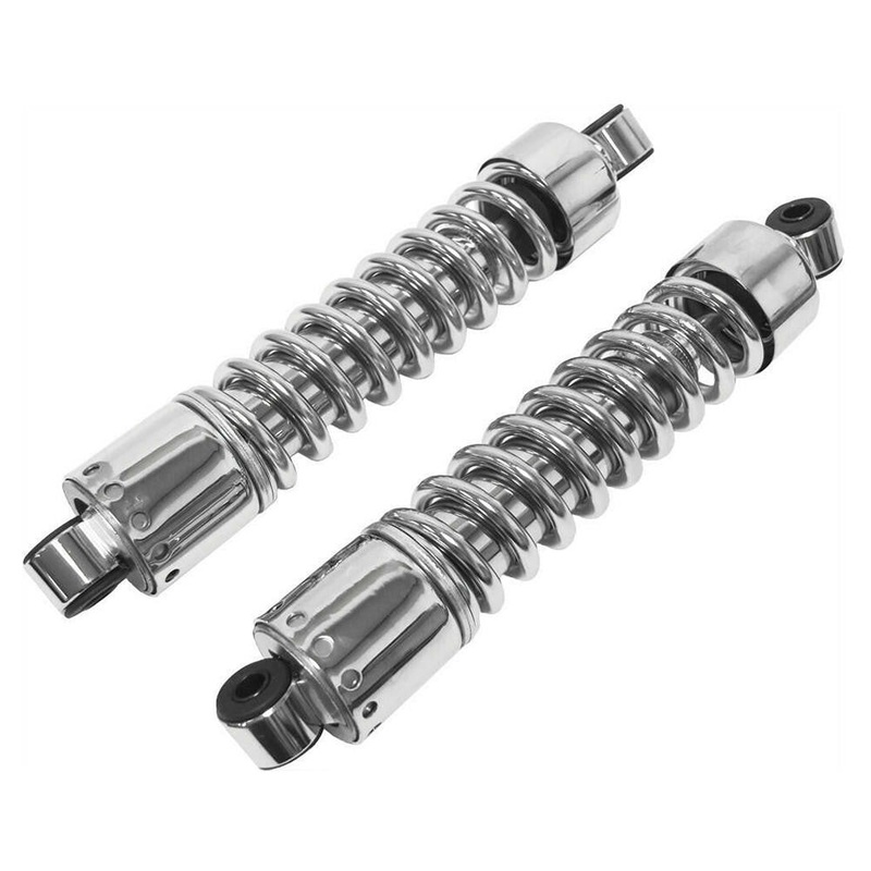 4-Speed 13.5″ Short Cover Shocks – Chrome