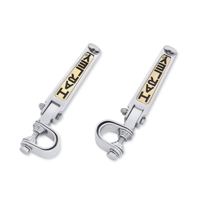 Harley Davidson 49102-86T Custom Harley Scripted Footpegs HARLEY FOOTPEG,PAIR