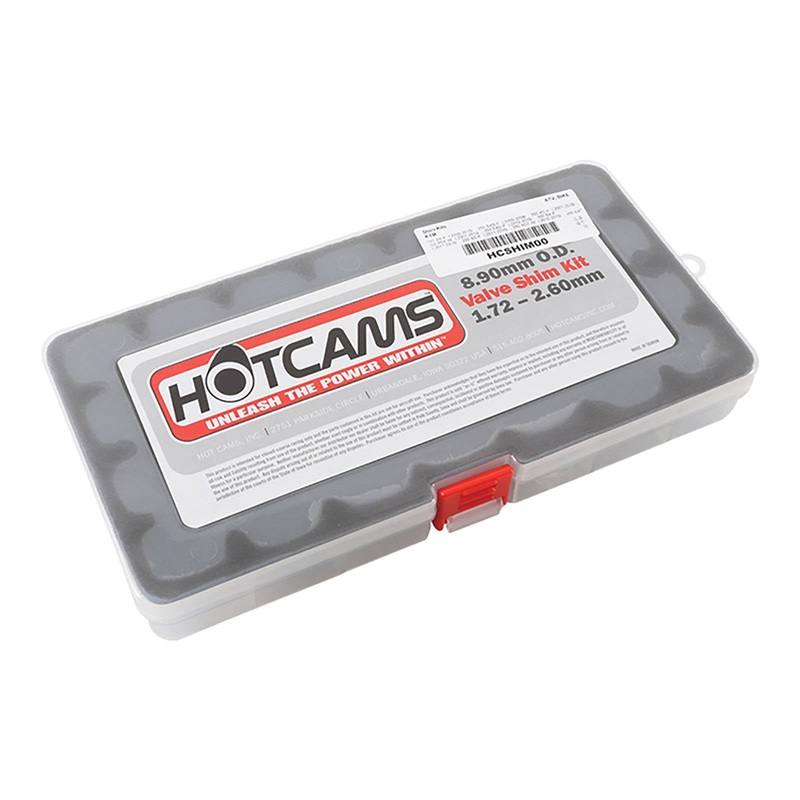 Hot Cams Shim Kit 8.90mm (1.72mm-2.60mm in .04mm – 3 each) 1 Box