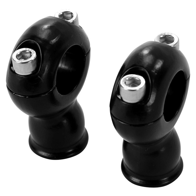 TC Bros. 2″ Classic Black Stainless Risers for 1″ Diameter Handlebars