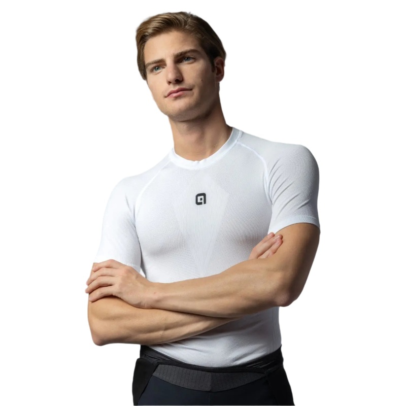 Ale Clothing S1 Spring Intimo Short Sleeves Cycle Base Layer White