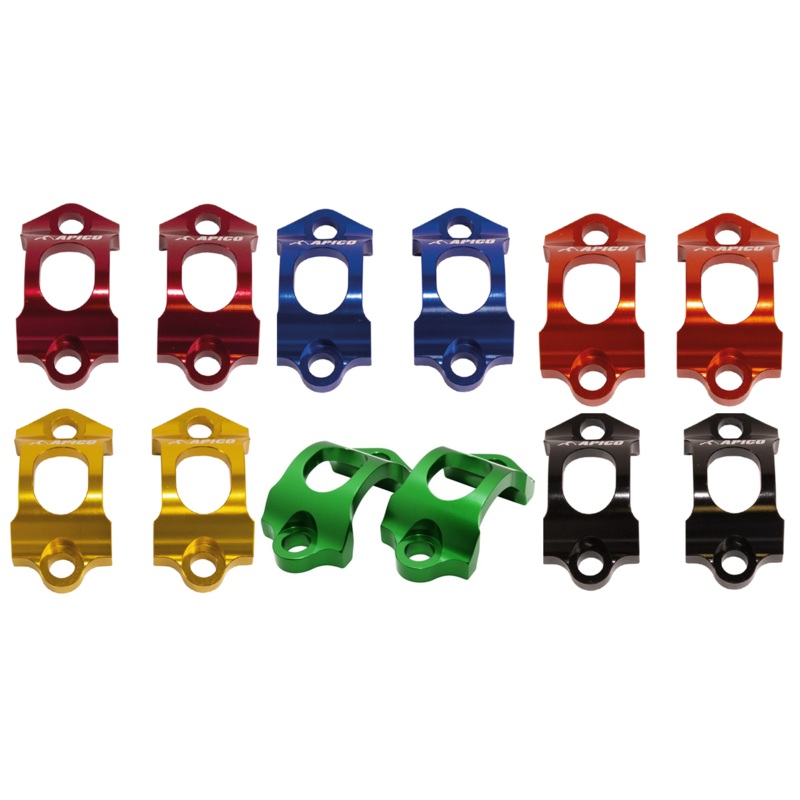 APICO AJP/BRAKTEC MASTER CYLINDER CLAMPS (6 COLOURS)