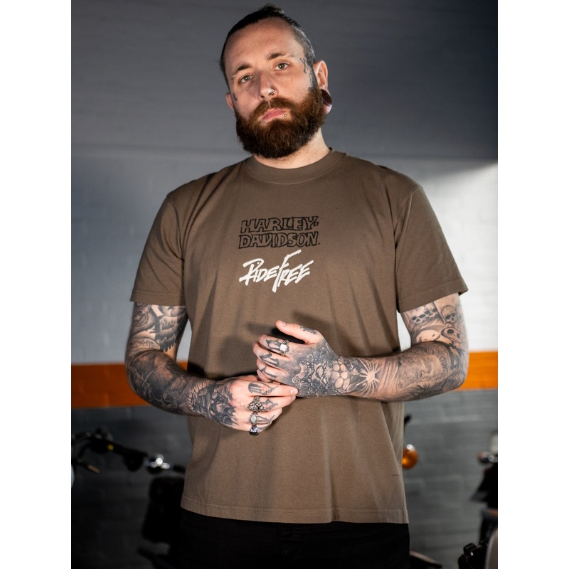 Genuine Harley-Davison Willie G Ride Free! Tee – Dark Grey  96797-24VX