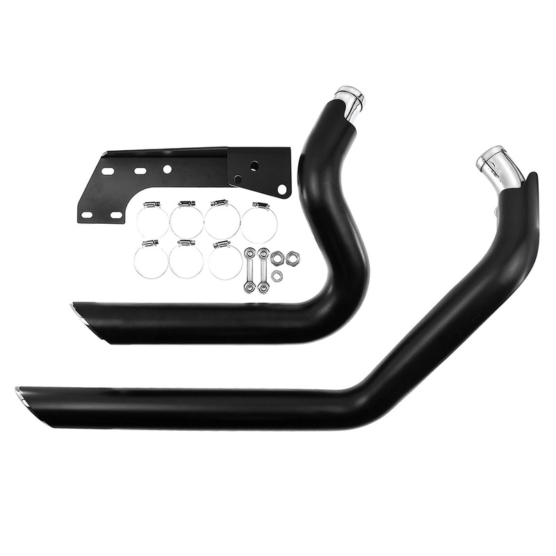 Motorcycle Staggered Shortshots Exhaust Pipes System For Harley Sportster Iron 883 1200 72 XL Forty Eight 2004-2022