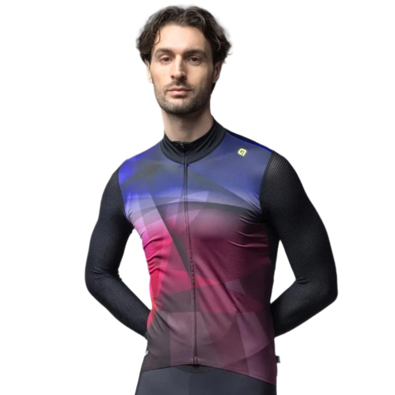 Ale Clothing Quick R-EV1 Long Sleeves Cycle Jersey Burgundy