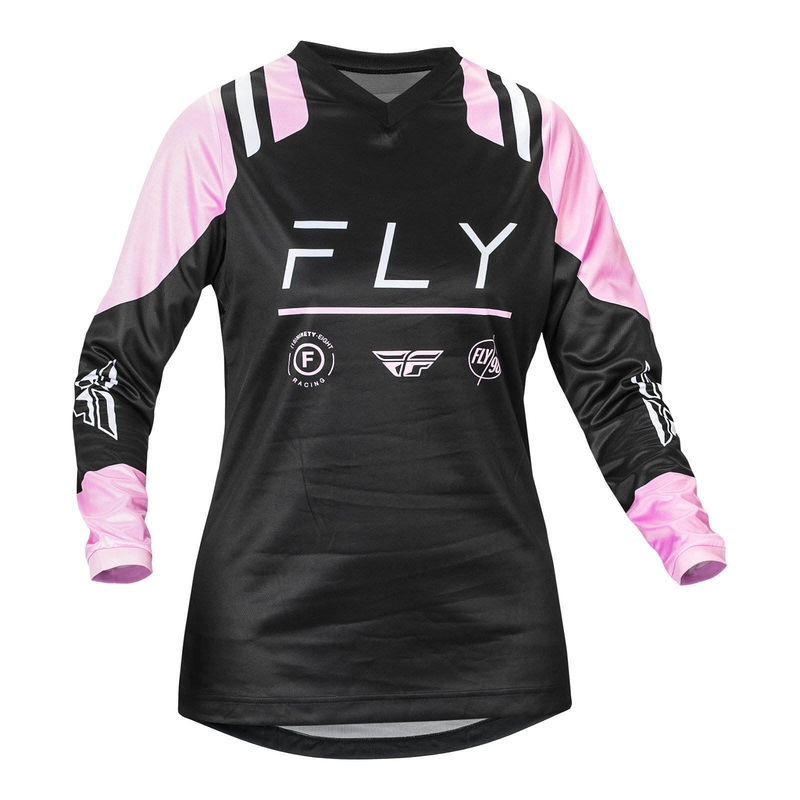 FLY Racing – Womens F-16 Jersey – Black / Lavender