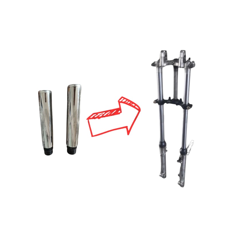 Suzuki GN 125 fork extension