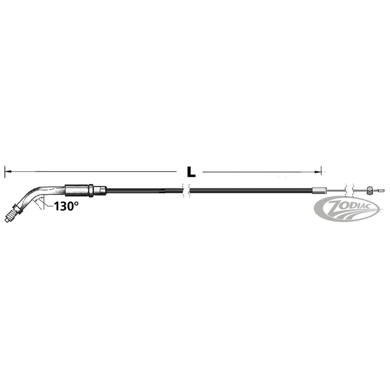 Throttle and Idle Cables for Use With S&s Super E and Super G Carburetors and 1986-1995 Threaded Throttle