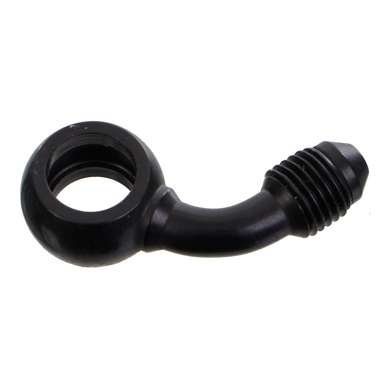 Whites Brake – 10mm Banjo – 45@90 Steel Black