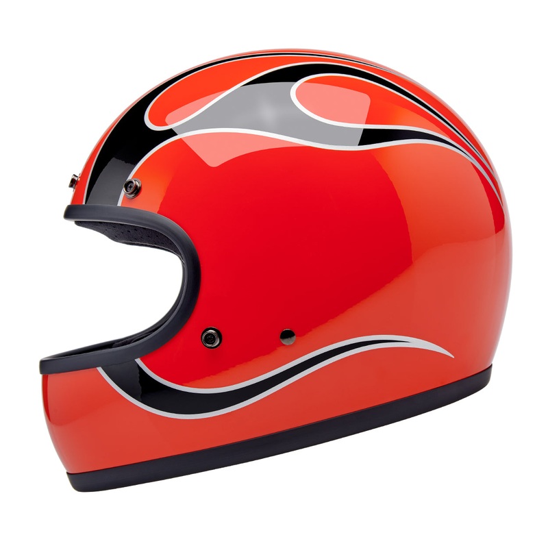 Gringo Helmet – Competition Orange Flames