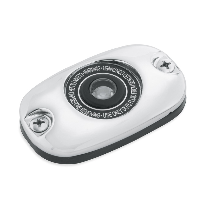 Harley Davidson 45149-99C Chrome Rear Master Cylinder Cover KIT COVER,RR/CHRM/MSTR CYL-DOT