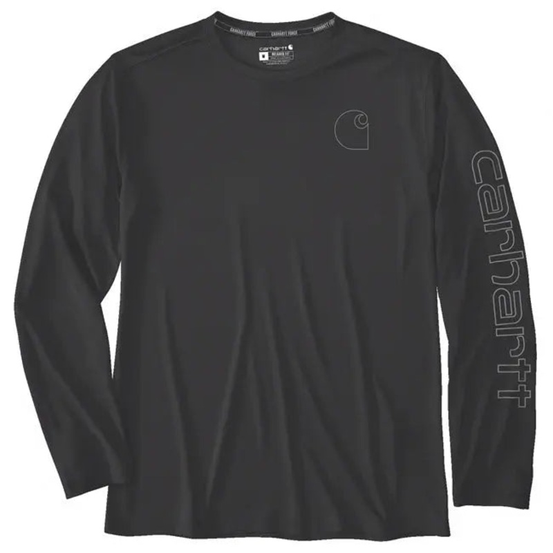 Carhartt Sun Defender Long Sleeves T-Shirt Black