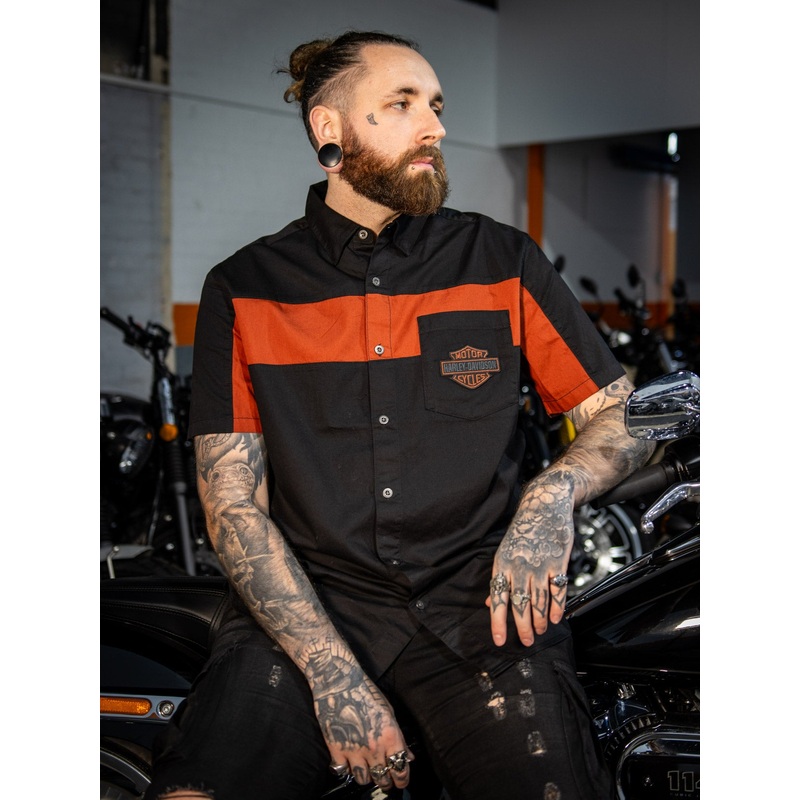 Genuine Harley-Davidson Men’s Copperblock Logo Shirt 99070-21VM