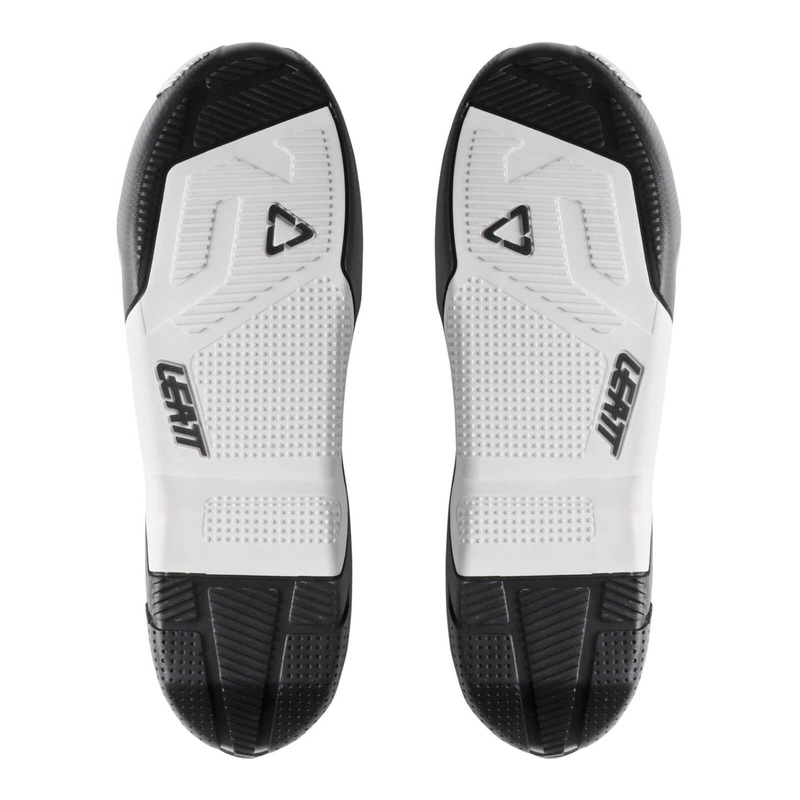 Leatt 4.5/5.5 Boot Outer Sole – White / Black [Pair]