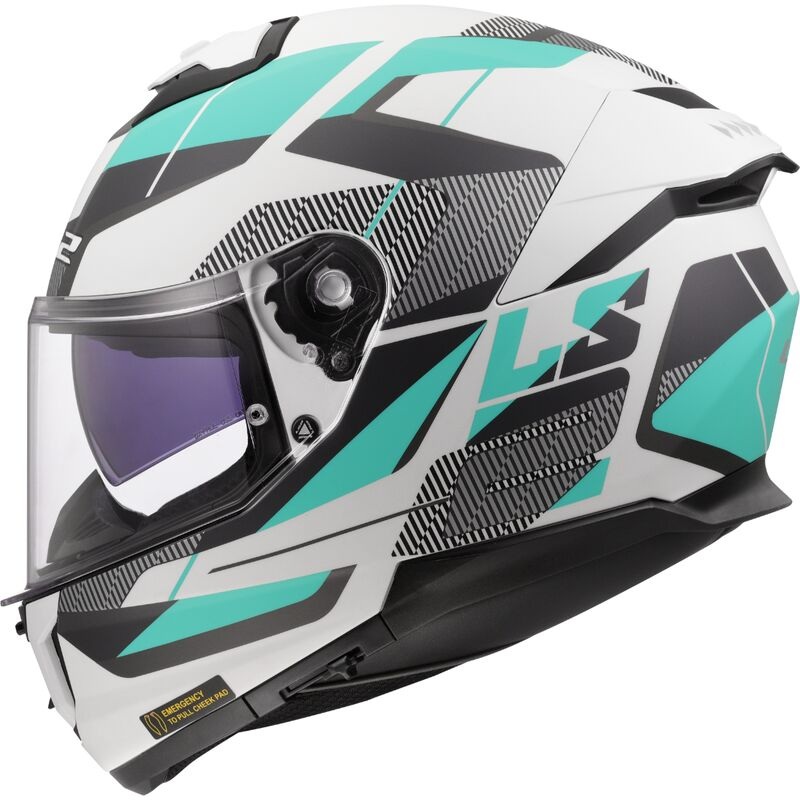 LS2 FF808 Stream 2 Road Cyan / Light Grey