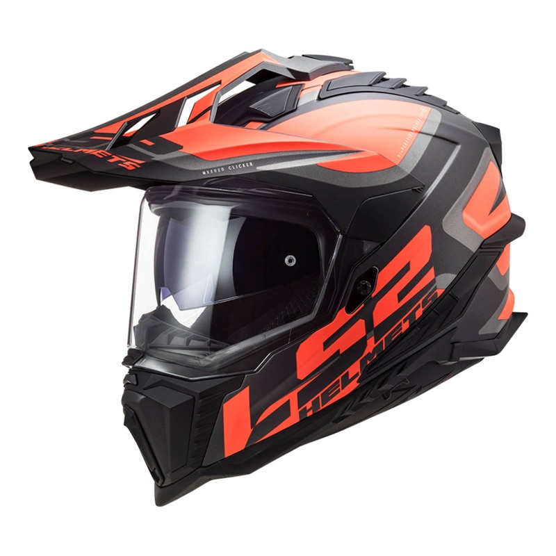 LS2 MX701 Explorer Alter Helmet – Matte Black / Orange