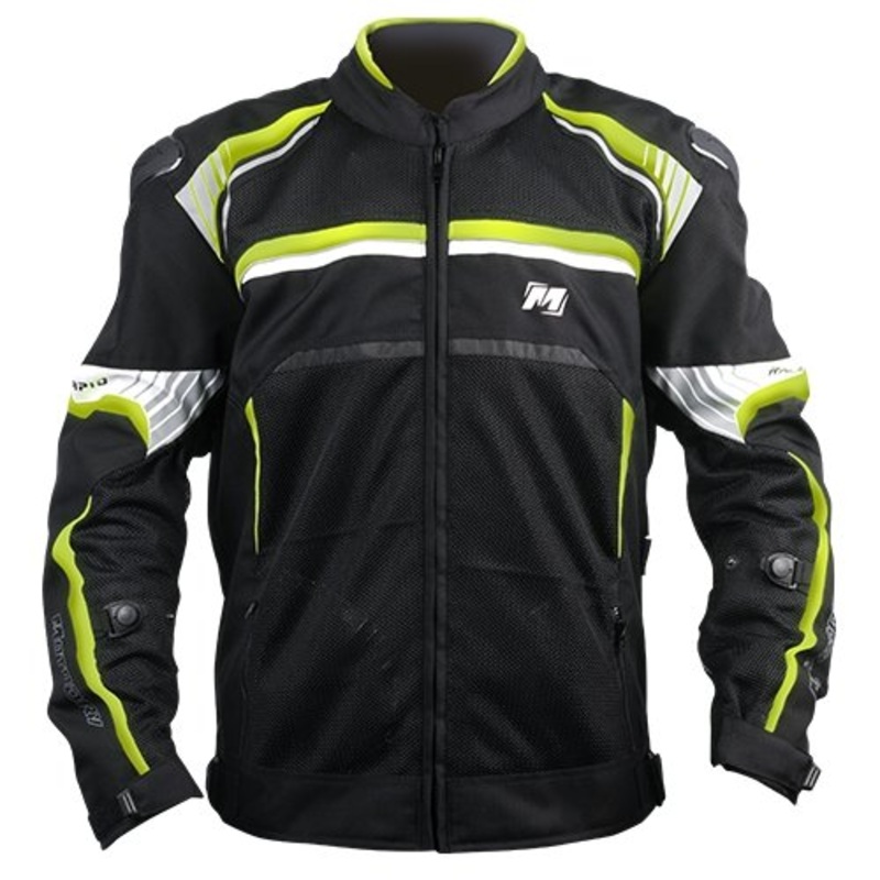 MD Rapid Vented Jacket -Black/Fluro Yellow