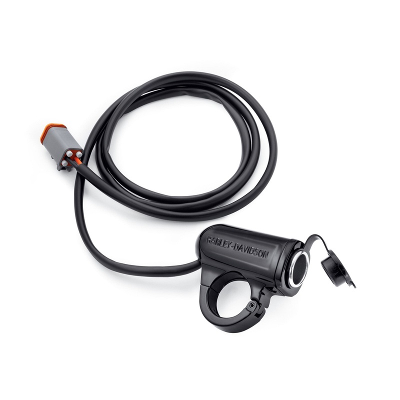 Harley Davidson 69200970 Handlebar Mount Auxiliary Power Port POWER PORT, H’BAR MOUNT, 12V,