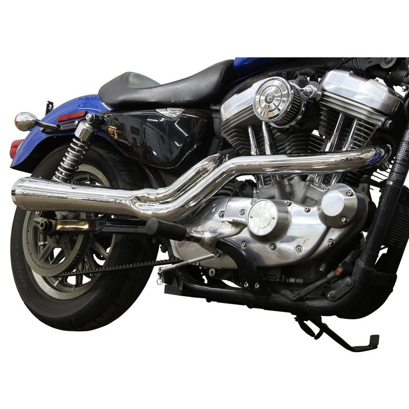 Sportster 2:1 Taper Megaphone Exhaust – Chrome