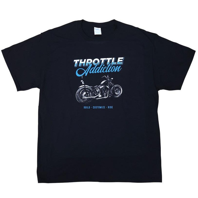 Throttle Addiction Evo Chopper T-Shirt – Black