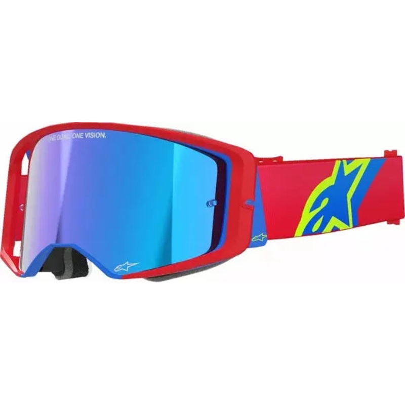 Alpinestars Supertech Corp Goggles Red / Blue / Mirror Blue