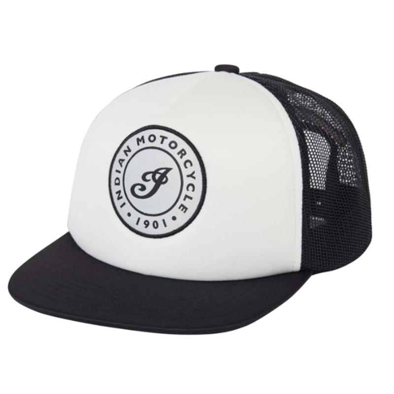 Black And White I Script Flat Peak Cap, Multi