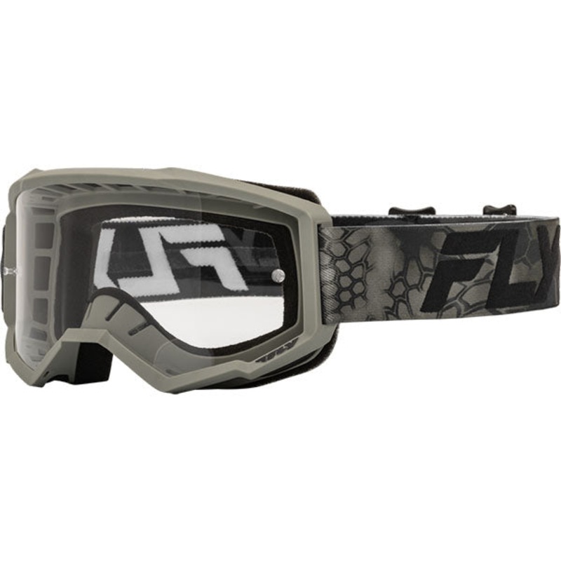 Fly Racing – Focus Clear Lens Kryptek Goggle (Youth)