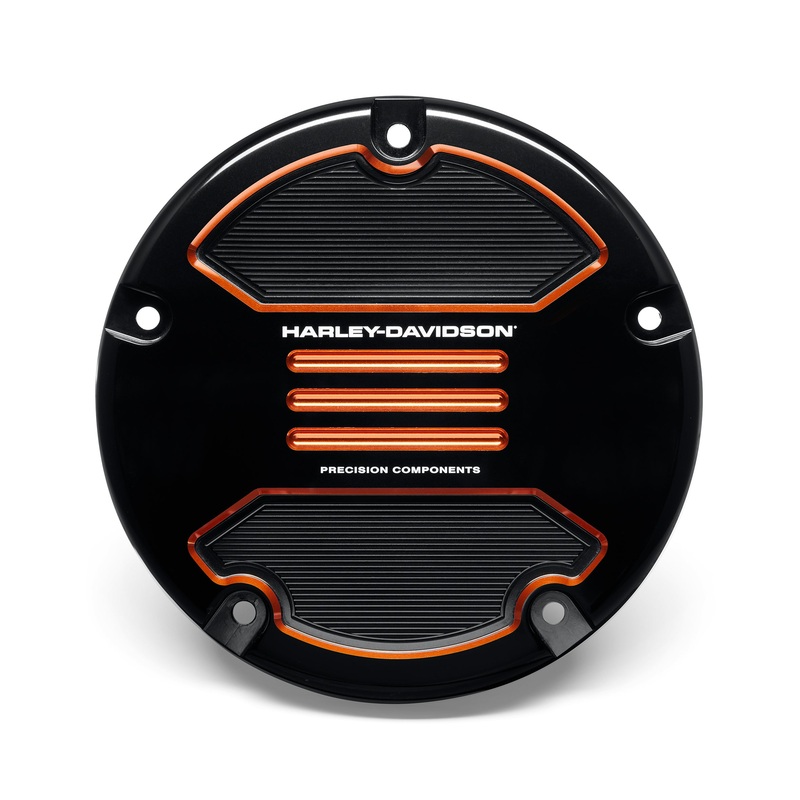 Harley Davidson 25701532 Adversary Derby Cover KIT,CVR/SLG,BLACK W/ORANGE