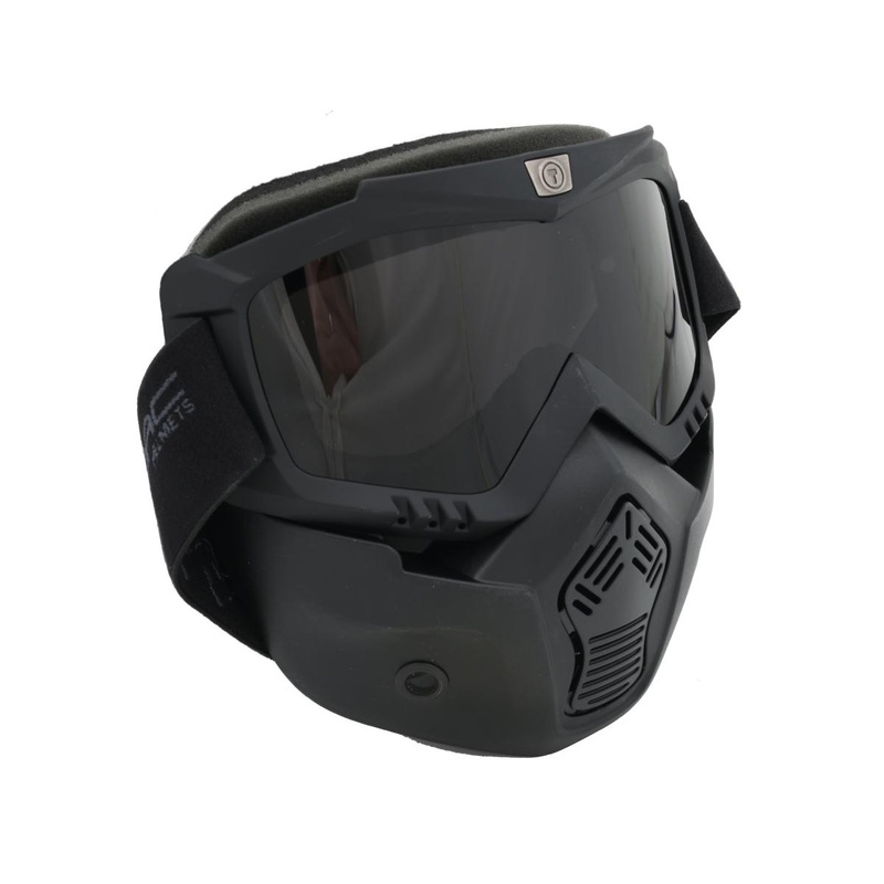 Torc Anti Fog Goggles & Mask Kit Black For T-50 Helmets