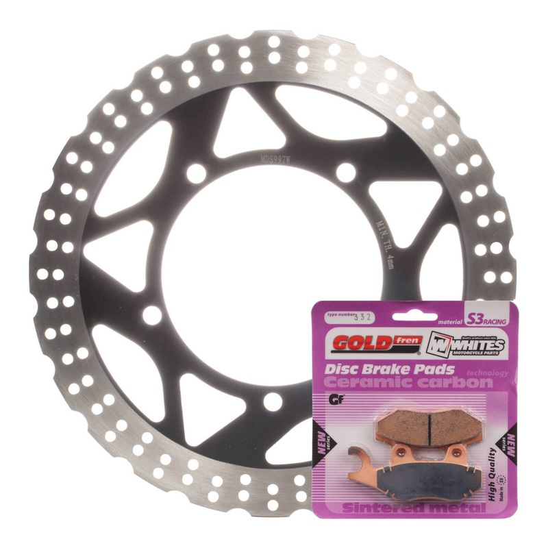 Brake Disc & Pad Front Kit – Kawasaki EX300 Ninja ’13-’17 – Wave