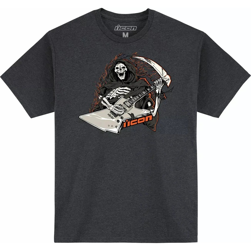 Icon Grim Shredder T-Shirt Heather Charcoal