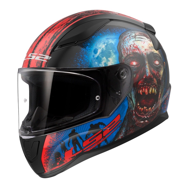 LS2 FF353 Rapid II Zombie – Matte Black / Red / White